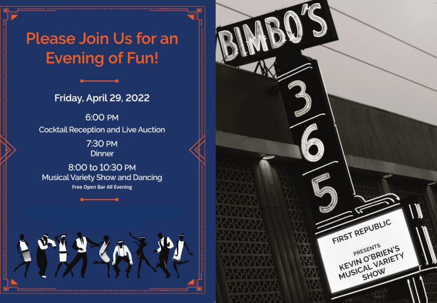 Bimbo's 365 - SFHS Fundraiser - Invitation